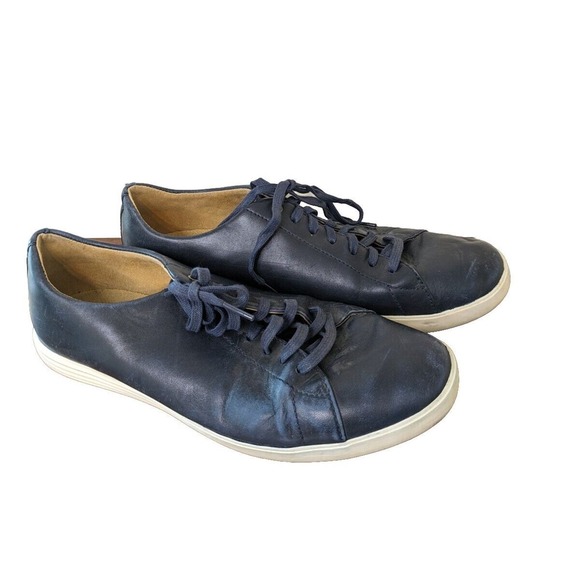 Cole Haan Men\'s Shoes Size 11.5 Blue Leather Lace-up Casual Shoes. main image 6